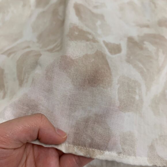 Cloth & Stone Flutter Sleeve Blouse M Medium Anthropologie High Neck Back Button - Picture 9 of 12